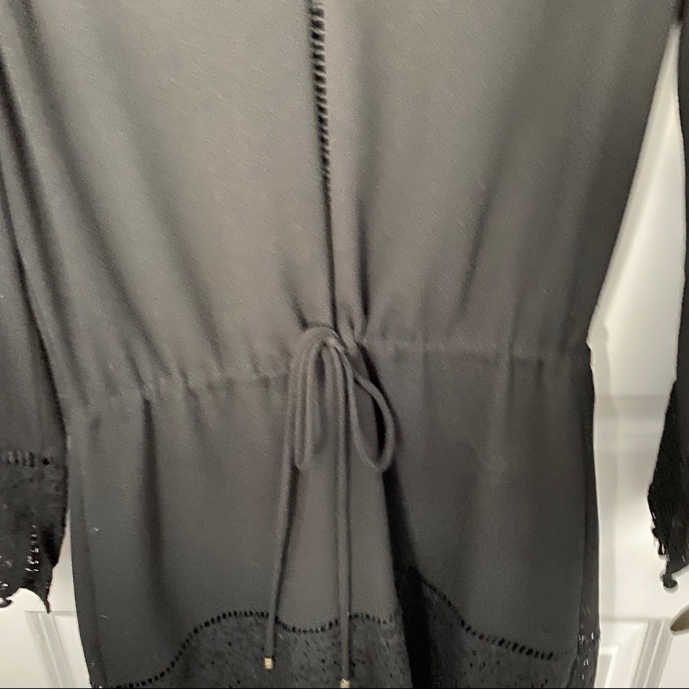 Heartloom crochet black long sleeve dress - Picture 3 of 4